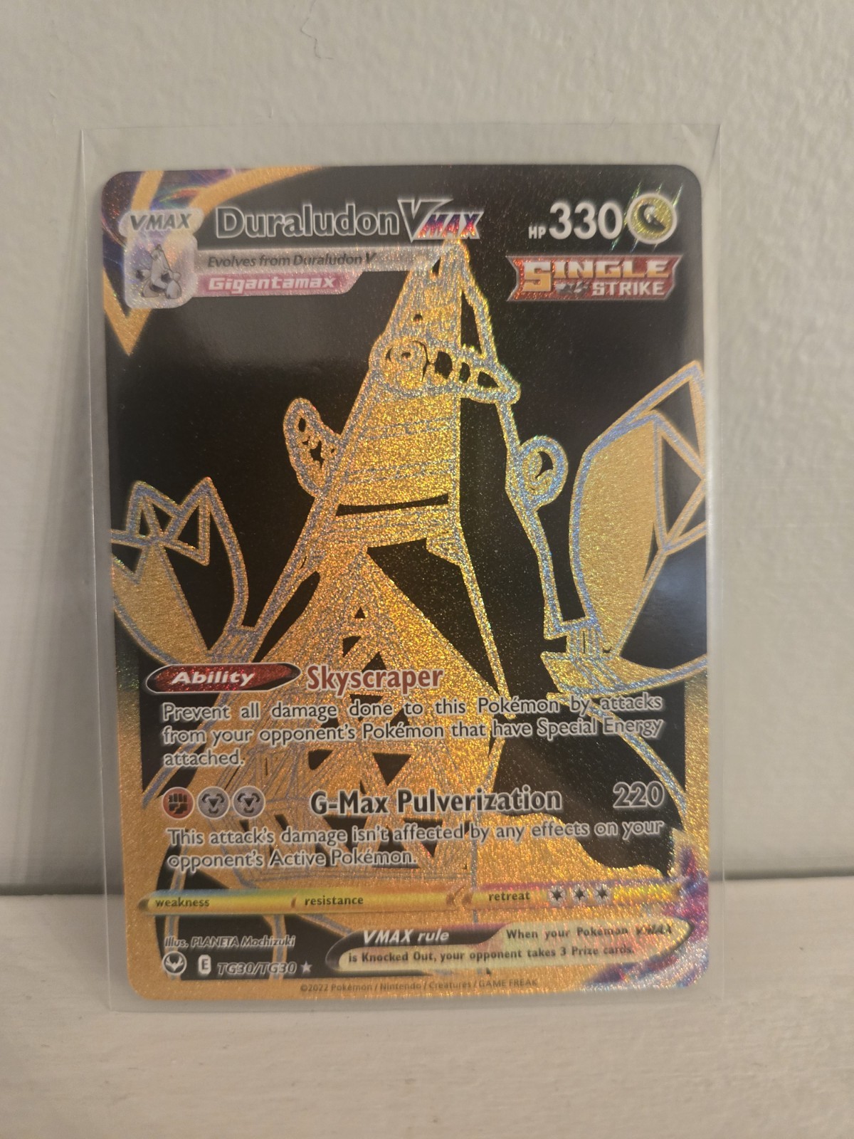 Pokemon TCG, 2022 Sword & Shield Silver Tempest Duraludon VMAX TG30/TG30 NM