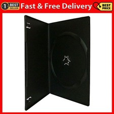 Maxtek 7mm Slim Black Single CD/DVD Case, 50 Pieces Pack.