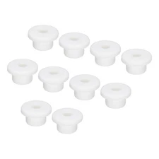 10Pcs T Type Rubber Grommet Mount Dia 16mm 23x7x13mm Seal Protection White