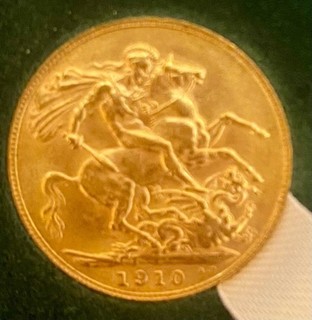 1910 EDWARD VII 22ct FULL GOLD SOVEREIGN