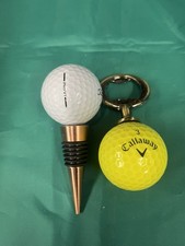 Golf Ball Bottle Opener + 1 wine stop - Nearest pin Prize birthday Golf Gift