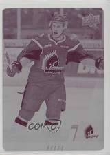 2017-18 Upper Deck CHL Printing Plate Magenta 1/1 Brayden Burke #293 3vx