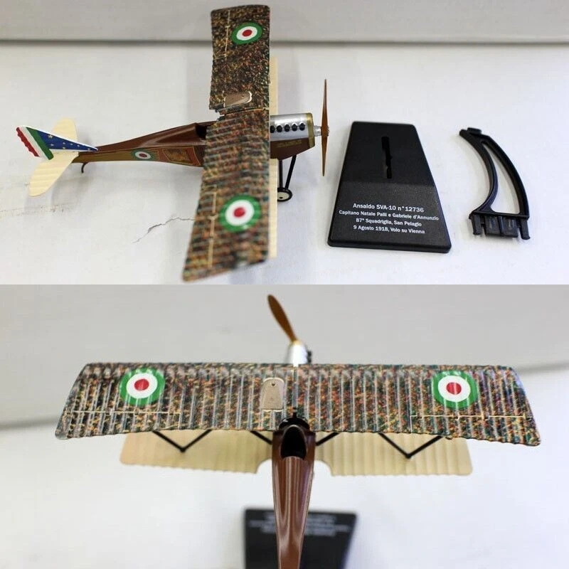 1:72 Modello Militare Diecast Biplano Ansaldo SVA.10 Italiano - Aereo Collezione - Immagine 4 di 4