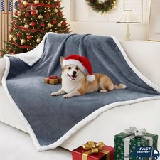 Waterproof Reversible Dog Blanket Soft Pet Protector Easy Care Cozy Mat New