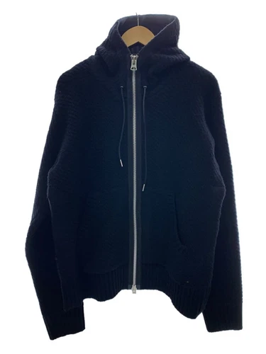 sacai felpa con cappuccio zip nera 3 usata