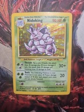 Pokemon TCG Nidoking Base Set Unlimited Holo 11/102 WOTC VTG 1999 MP/HP