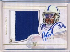 2015 TOPPS DEFINITIVE JOSH ROBINSON ROOKIE AUTOGRAPH PATCH 45/50 #DC-43