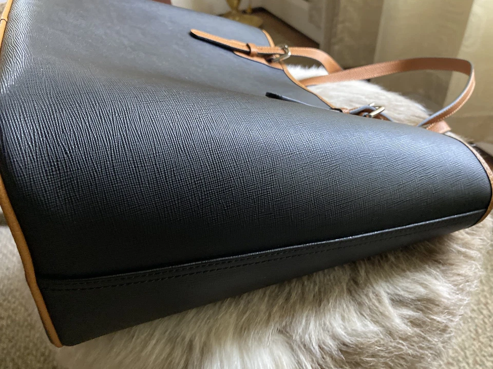 Tucker Tweed James River Carry All Tote Black/Chestnut Fox Neu mit Etikett! - Bild 4 von 4