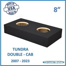 2007-2023 Toyota Tundra Double Cab 8" Dual Sealed Sub Box Subwoofer Enclosure
