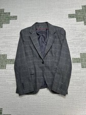 Zara Sports Coat Womens Large Gray Wool Blend Blazer