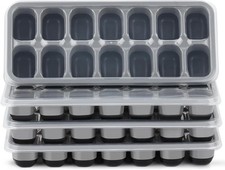 Ice Cube Tray 4 Pack, Easy-Release & Flexible...
