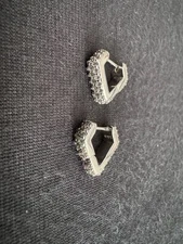 Kendra Scott Pave Huggie Earrings in Silver