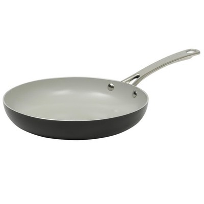 Kitchen Essentials Potluck Porch 12 Inch Deep Frying Pan Skillet Aluminum PFA...