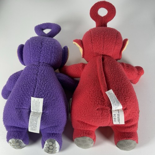 Peluche TELETUBBIES Playskool lotto 2 1998 viola e rosso parla peluche vintage - Foto 6 di 9