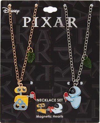 WALL-E & EVE Magnetic Hearts Exclusive Disney Pixar Best Friend Necklace Set