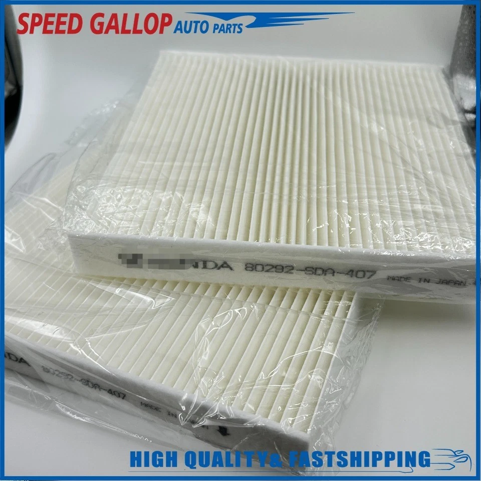 2 filtros de aire de cabina originales 80292-SDA-407 para Acura MDX Honda 2014-2017 NUEVO Foto 3 de 4