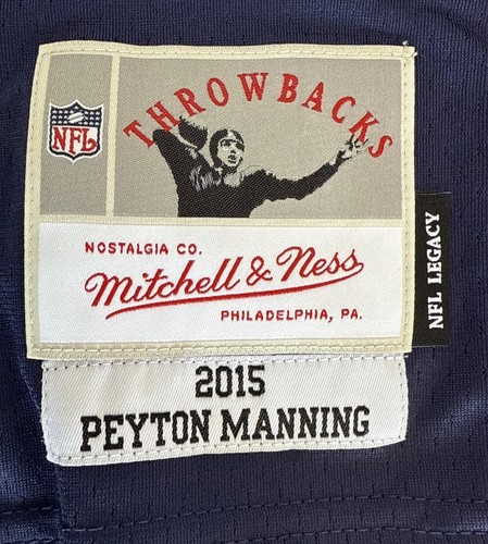 Denver Broncos Peyton Manning #18 Mitchell Ness 2015 NFL Legacy Jersey 4XL 60 - Picture 6 of 9