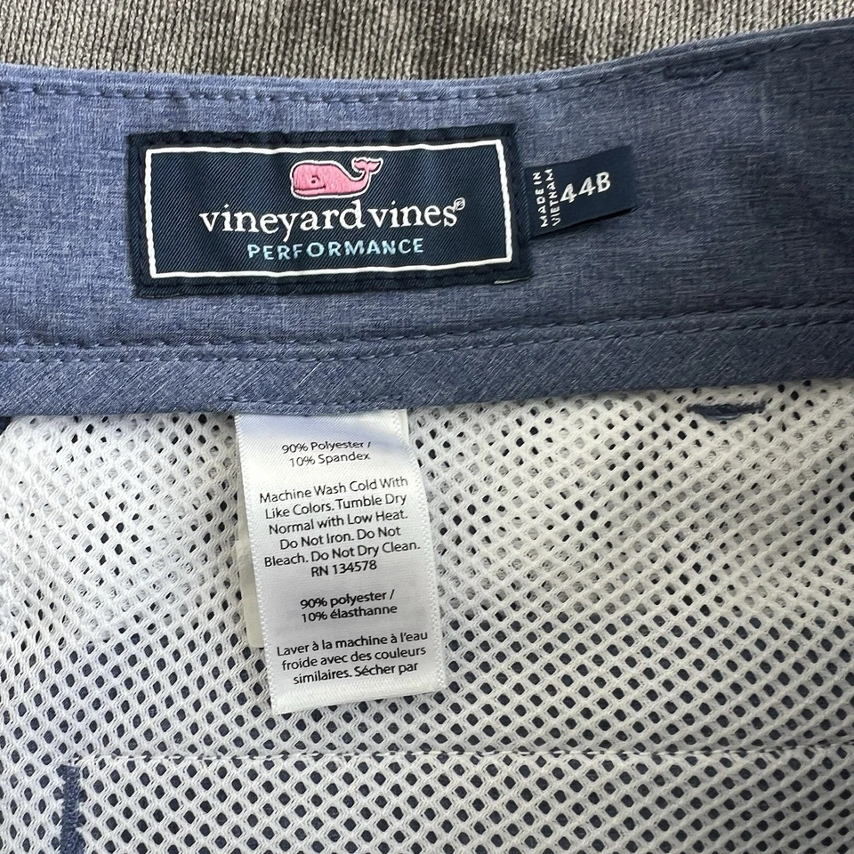 Pantalones Cortos Vineyard Vines Para Hombres 44B Azul Breaker Chino Absorbente Elástico Golf Foto 3 de 4