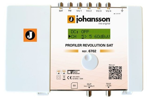 Johansson 6702 Profiler Amplificador terrestre programable 6 entradas 4G 5G LTE