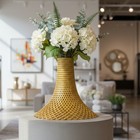 Rise Up Shaped Vase for faux or real flowers / Planter in organic plastic