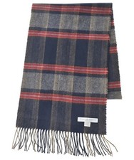Johnstons of Elgin Scarves NavyxRedxOrangeetc...