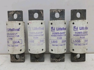 4 Pack Littelfuse L50S200  200A 500V Powr-Guard Semiconductor Fuse New