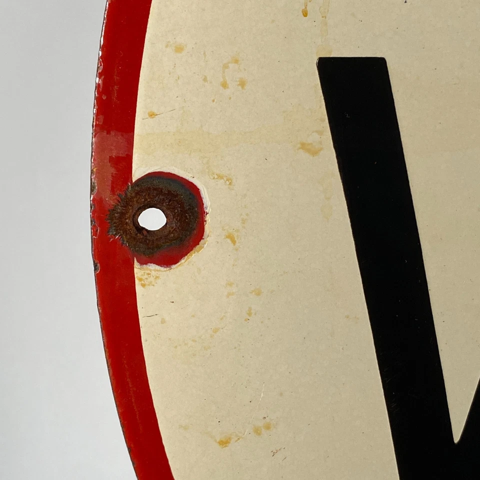 Veedol Enamel Sign - Ø 50cm (19.7") - Nice Motor Oil Collector Advertising Decor - Image 2 of 4