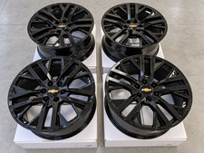 22 Black Wheels Rims Fit Chevy Silverado Tahoe Suburban Set4 New