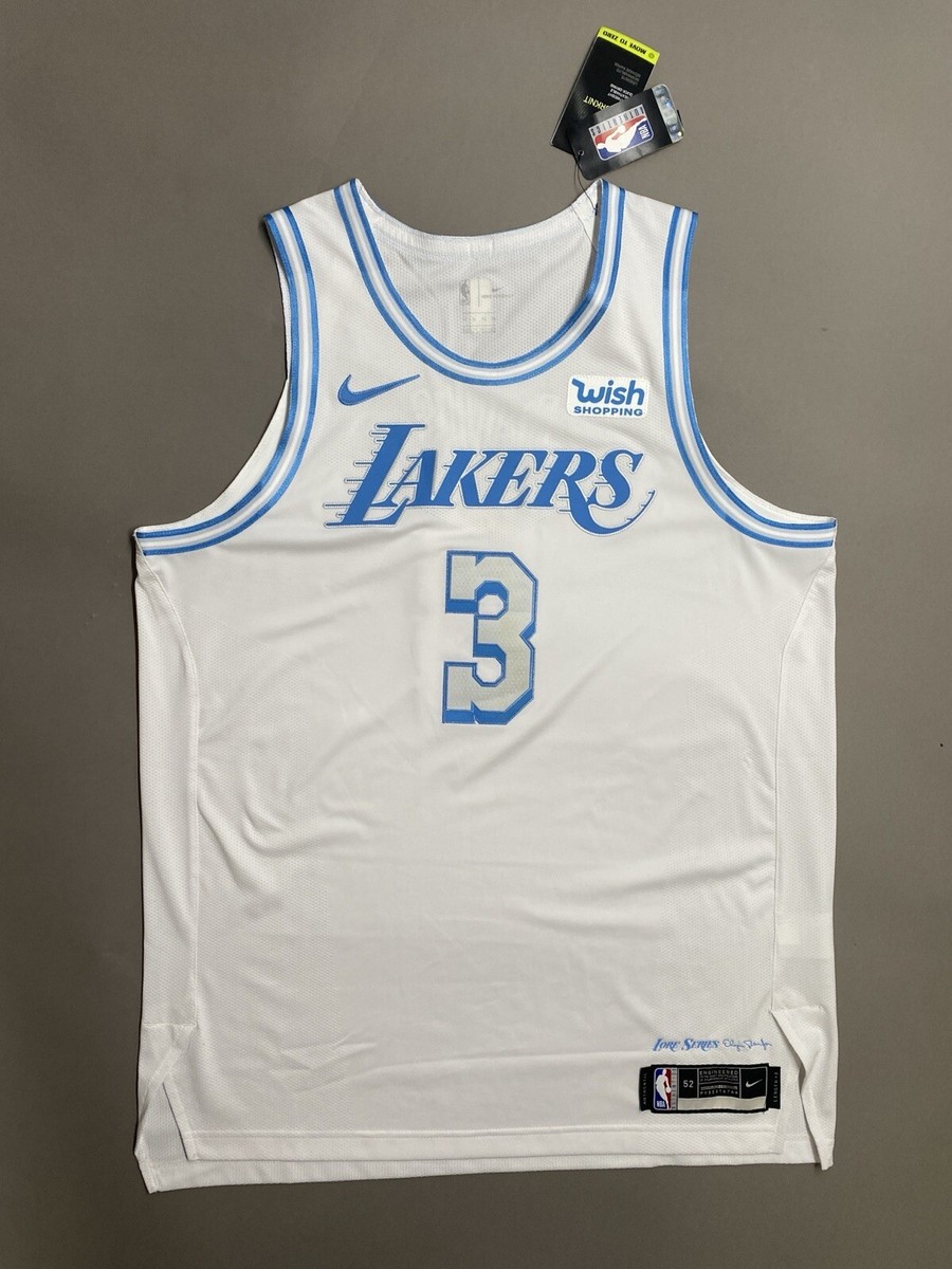 Nike Los Angeles Lakers Davis ユニフォーム Nike Unisex Nike Anthony Davis White Los Angeles Lakers 2022