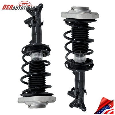 2x Front Shocks Struts Assys w/ADS For Mercedes W218 W212 CLS63 E63 AMG 6.3L RWD