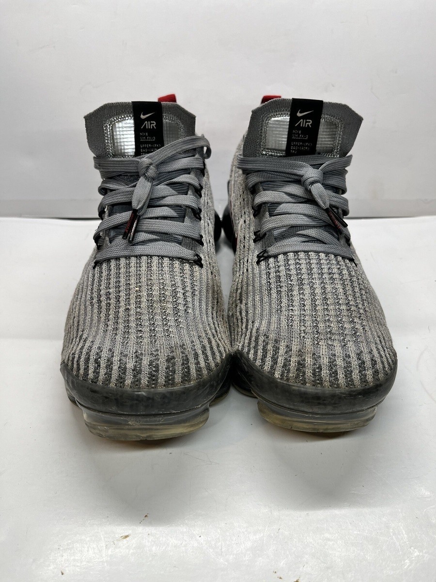 Nike Air Vapormax 3 Mens Size 11.5 Shoes Particle Grey Red Athletic Sneakers | eBay