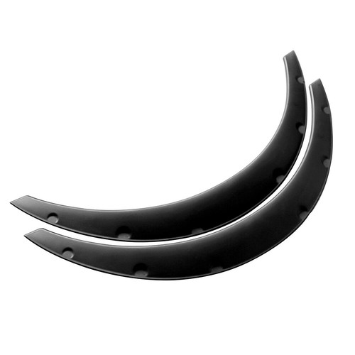 4x Universal Flexible Front+Rear Car Fender Flares Extra Wide Body Wheel Arches - Picture 2 of 7