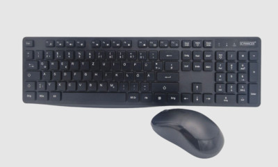 Tastatur und Maus Set kabellos RTMS0100 schwarz 2,4GHz DE Layout QUERTZ Funk