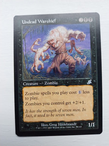 Undead Warchief Scourge Rare MTG Magic the Gathering [Commander] NM/M