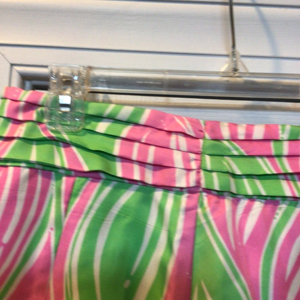 FALDA PLISADA ACAMPANADA SEDA LILLY PULITZER Rosa/Blanco/Ver Medidas Foto 3 de 4