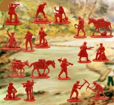 VIB Flat Toy Soldiers Golden fever 17 figures . Scale 1:48