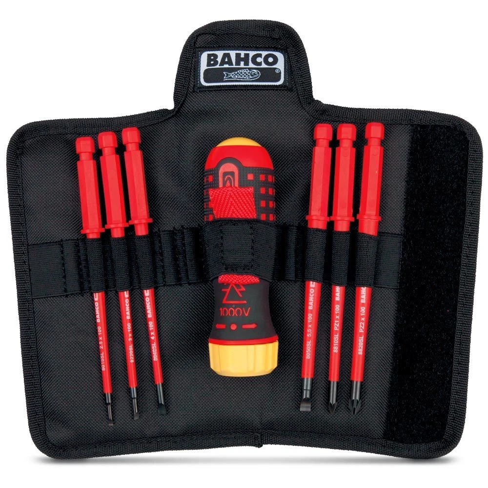 Bahco ratchet 2024 screwdriver set