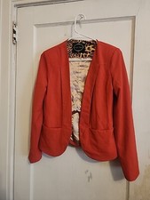 Love Tree Red/Orange Blazer with pockets