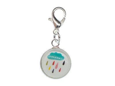 Colorful Rain Cloud Charm Pendant Charm Bracelet Miniblings Cloud Sky Rain