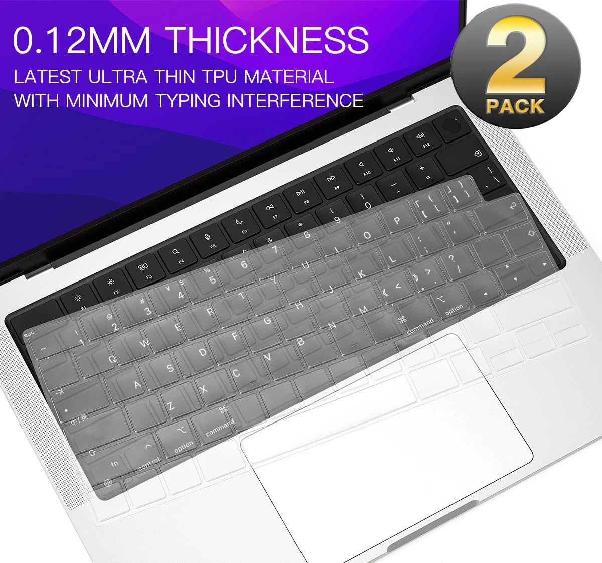 Silicone Keyboard Cover for MacBook Pro 16 MacBook Air M2 Keyboard