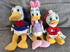 Disney Store Mini Bean Bag Plush Donald Daisy Louie Duck