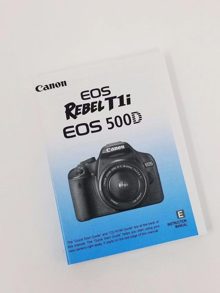 佳能 Rebel T1i EOS 500D 指令所有者手册 全新 — 第 2/2 张图片
