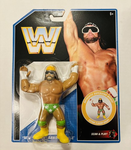 WWE MACHO MAN RANDY SAVAGE MATTEL RETRO SEREIS 9 W...