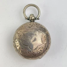 Antique Solid Silver Sovereign Case Samuel M Levi 1903 3cm