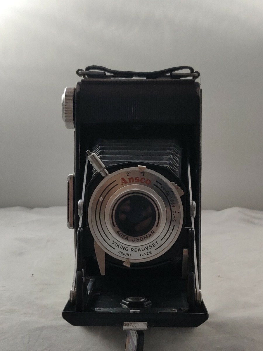 グランマームAnsco Viking フィルムカメラ Vintage Ansco Viking Readyset Folding Camera w/ Agfa Jsomar