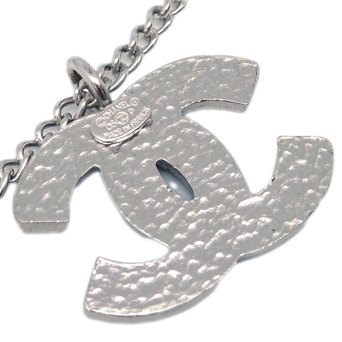 Chanel Chain Necklace Silver Black 06P 153102 | eBay Chanel Chain Necklace Silver Black 06P 153102 | eBay