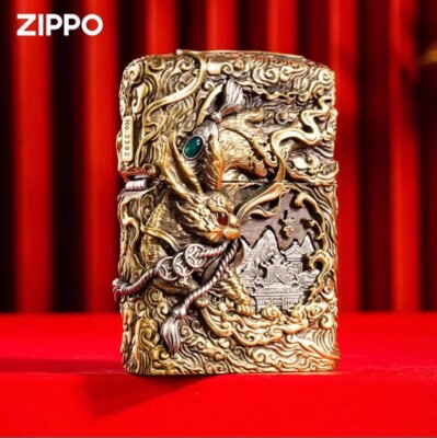 New Zippo oil Lighter rabbit gold with 2 Boxes | eBay