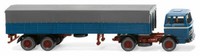 Wiking 051405 Spur H0 1/87 Pritschensattelzug (Mb) - Azurblau