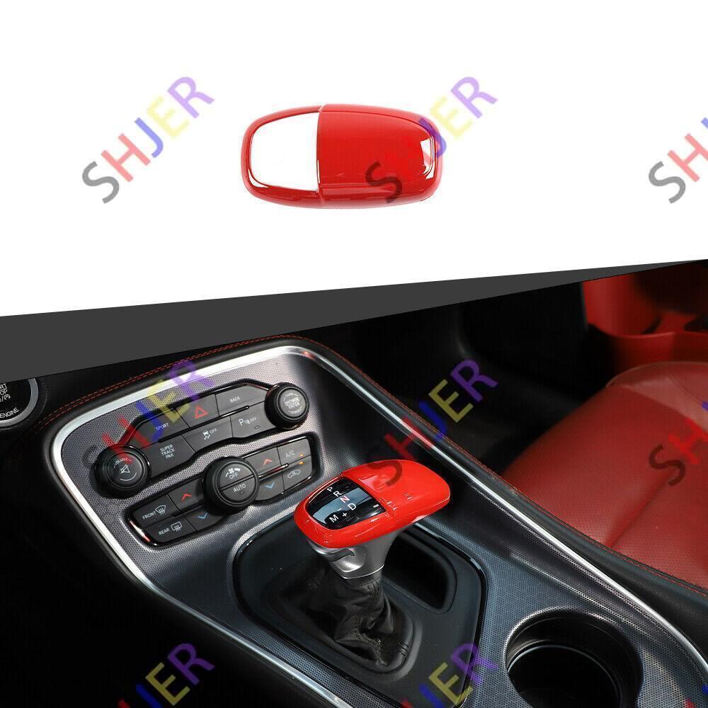 For Dodge Challenger Charger 2015+ Bright Red Inner Gear Shift