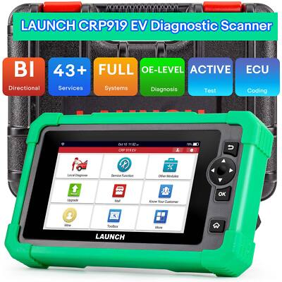 Launch CRP919 EV KFZ OBD2 Diagnosegerät OE ALLE SYSTEM Für Energie Elektroauto